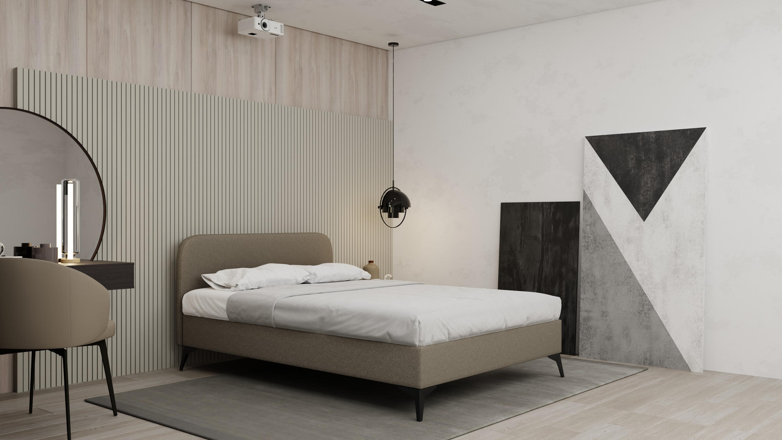 POLSTERBETT Mavilo 140 x 200 cm mit Bettkasten und Lattenrost ohne matratze - braun - Braun, Holz (140/200cm) - Panda Möbel