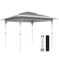 POP-UP-FALTZELT, 3,5×3,5m, grau - Grau, Textil (352/278/352cm) - Vallsero