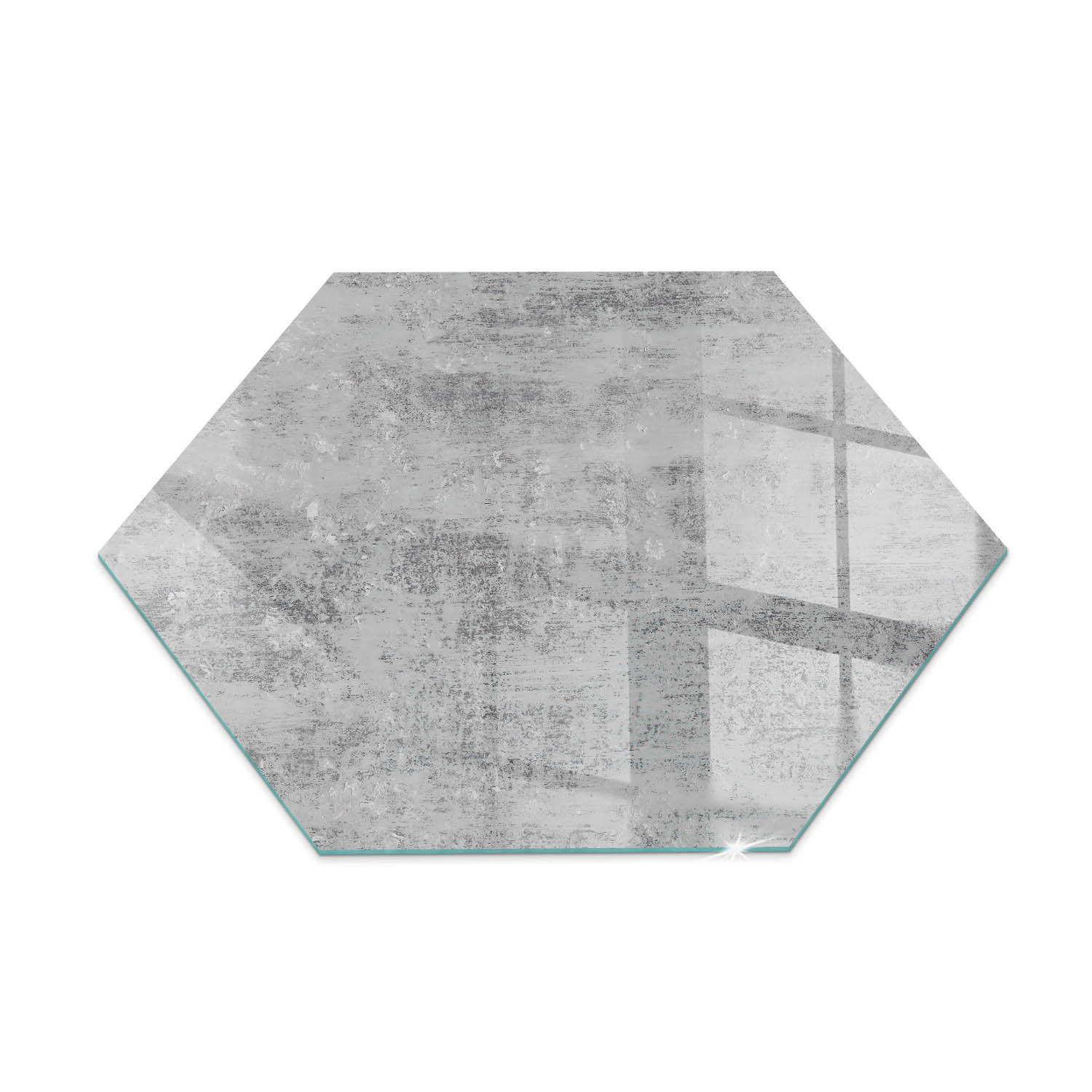 GLASPLATTE für Kamin h40 cm Grau - Grau, Glas (40/40/0.4cm) - ArtPrintCave
