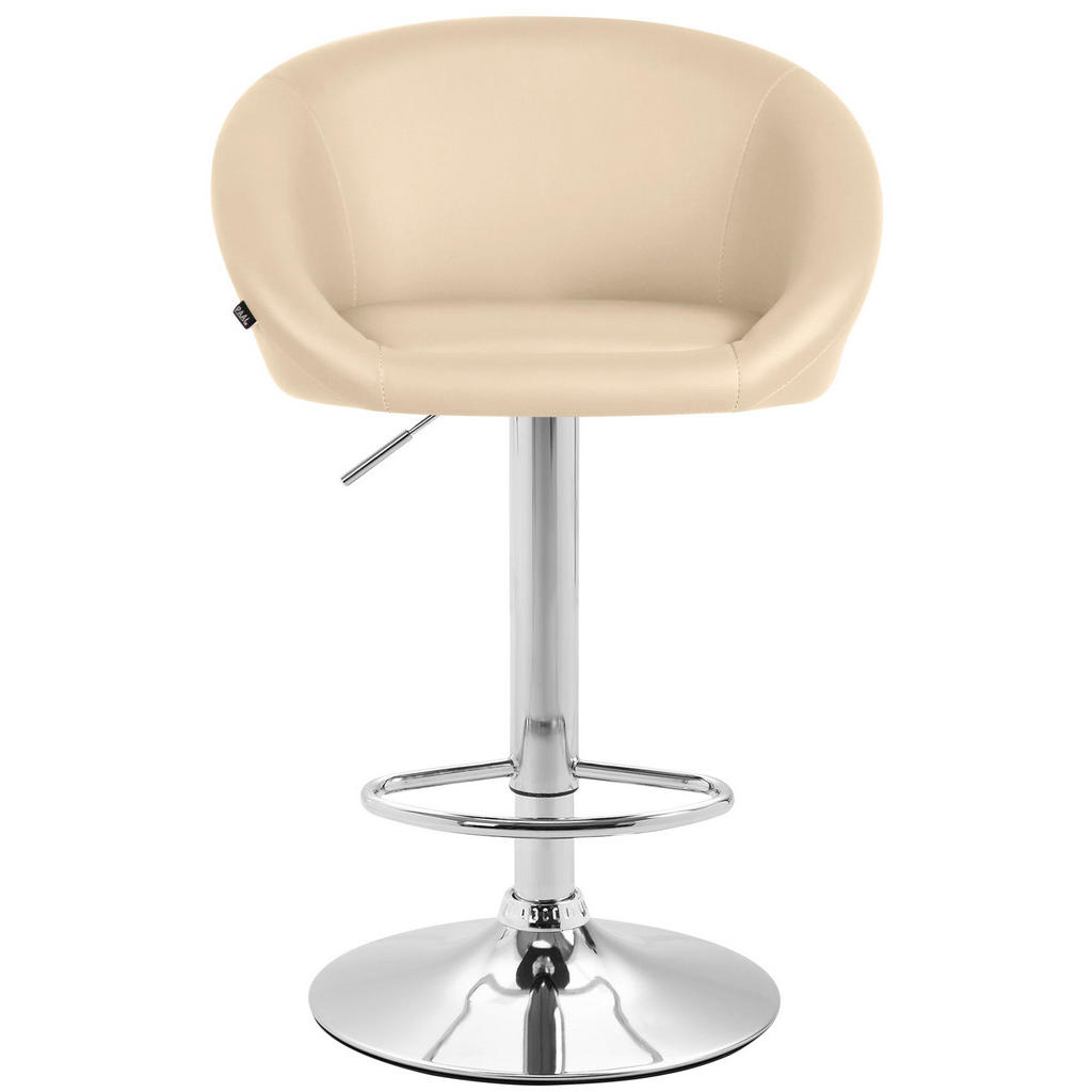 Thumbnail - CLP Barhocker, Creme, Textil, 55x86x51 cm, Esszimmer, Barmöbel, Barhocker