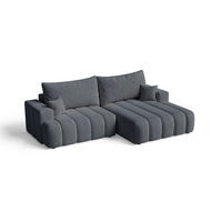 ECKSOFA Caleo Dunkelgrau Rechts - Dunkelgrau, Holz/Textil (270/170cm) - Graingold