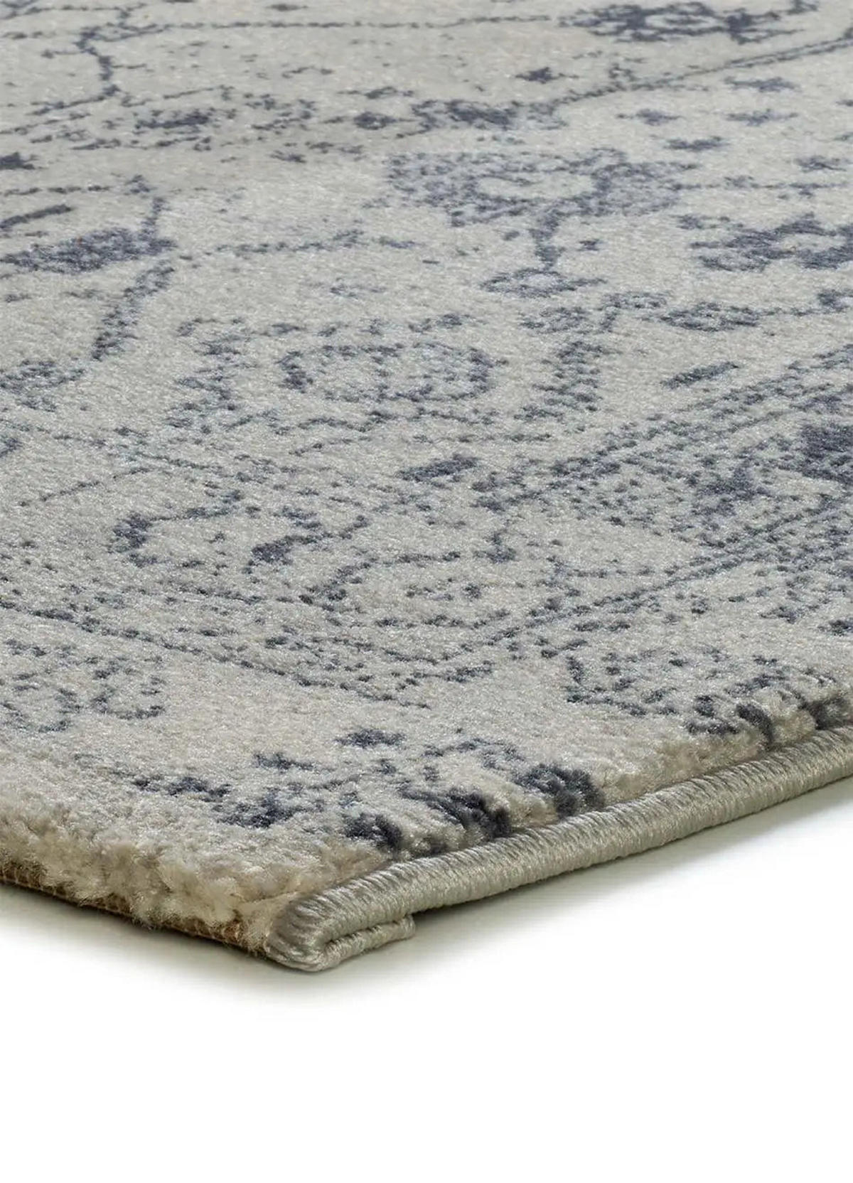 WEBTEPPICH Blau Siroco 80/200 cm - Blau/Beige, Naturmaterialien/Textil (80/200cm) - Atticgo