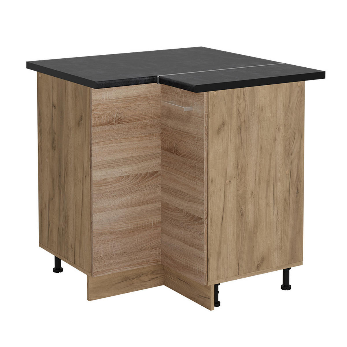 ECKUNTERSCHRANK R-Line Sonoma 75.6 cm , AP Anthrazit - Honigeiche/Sonoma Eiche, Holzwerkstoff (75.6/81.6/60cm) - Vicco