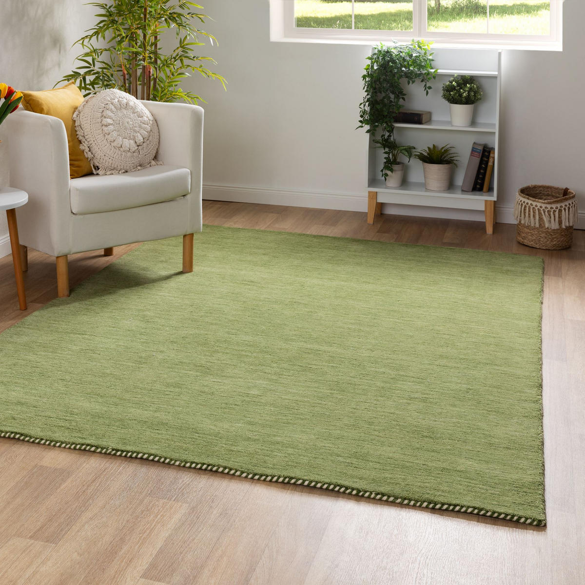WOLLTEPPICH 240/290 cm Nomade - Grün, Naturmaterialien (240/290cm) - Steffensmeier