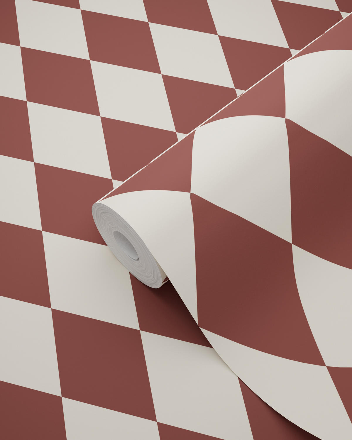 TAPETE Karomuster 50 x 900 cm - Lila, Papier (50/900cm) - ESTAhome