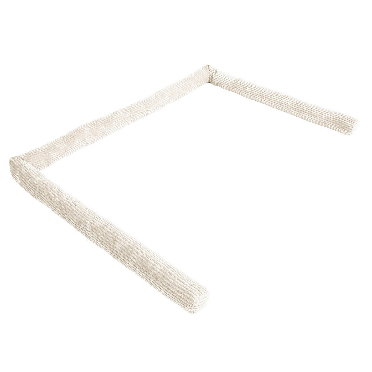 BETTUMRANDUNGSSCHUTZ Bettschlange aus Cord, 200 cm, Vanille - Beige, Textil - MeowBaby