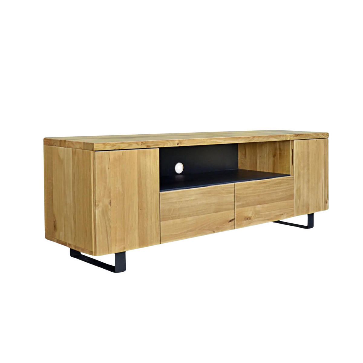 FERNSEHSCHRANK im Loft-Stil fürs Wohnzimmer DELIO - Eichefarben, Holz (170/60/45cm) - Rawood Furniture