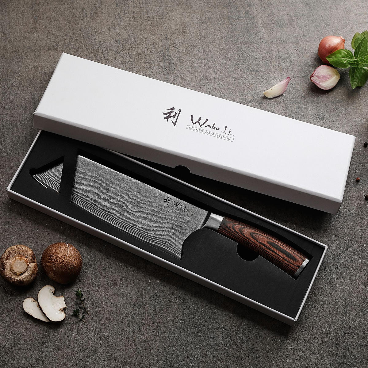 CHAI Dao Kochmesser I EDIB - Braun, Holz/Metall (30cm) - Wakoli