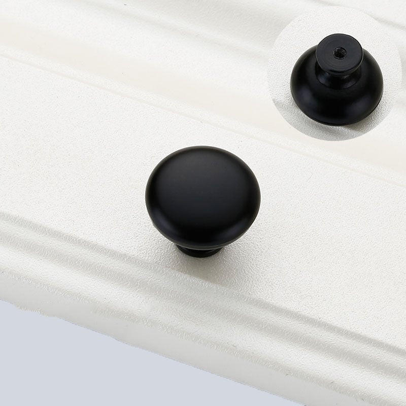 SCHRANKKNOPF Schwarz 4er-Set 29 mm - Schwarz, Metall (2.9/29/2.9cm)