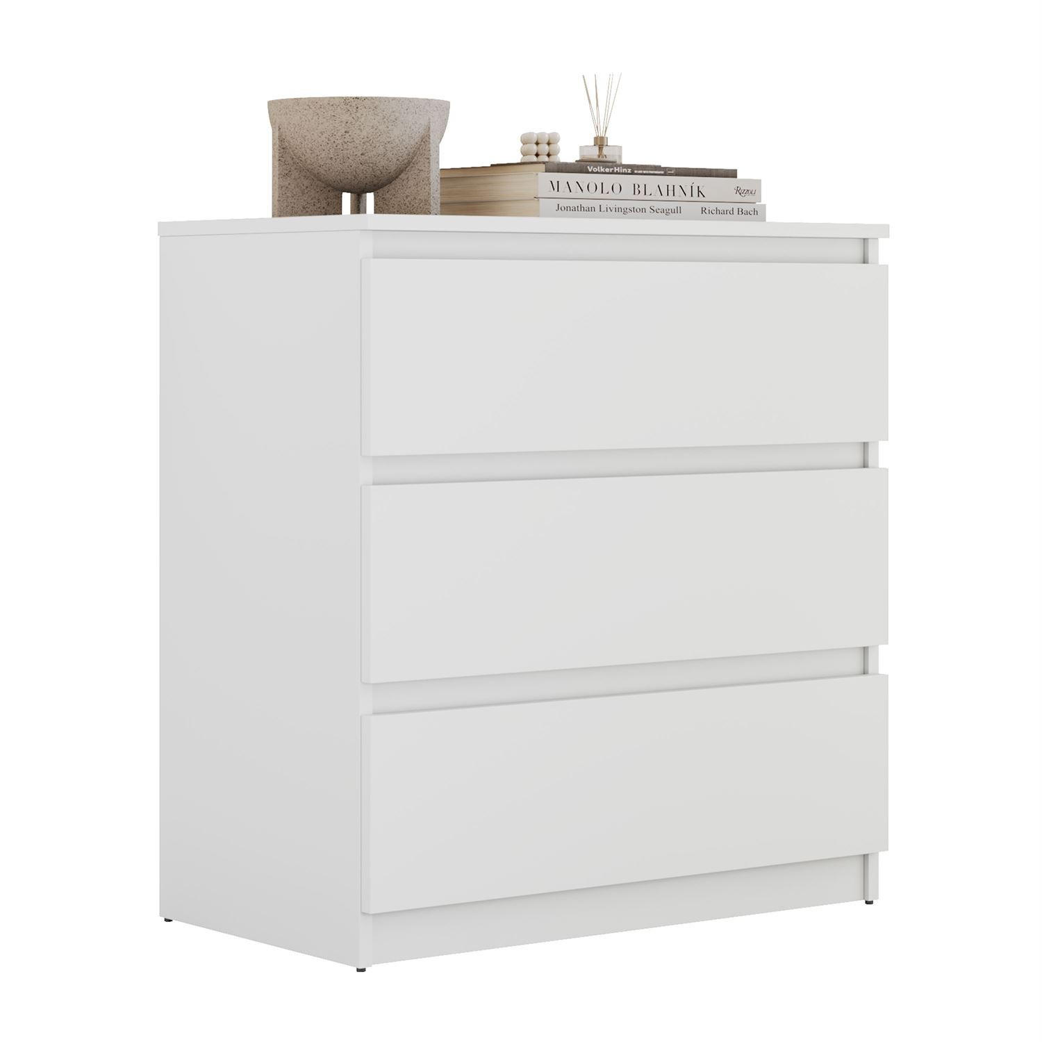 HIGHBOARD HANA M3 Weiß - Weiß, Holzwerkstoff (70/75/40cm) - Lookway