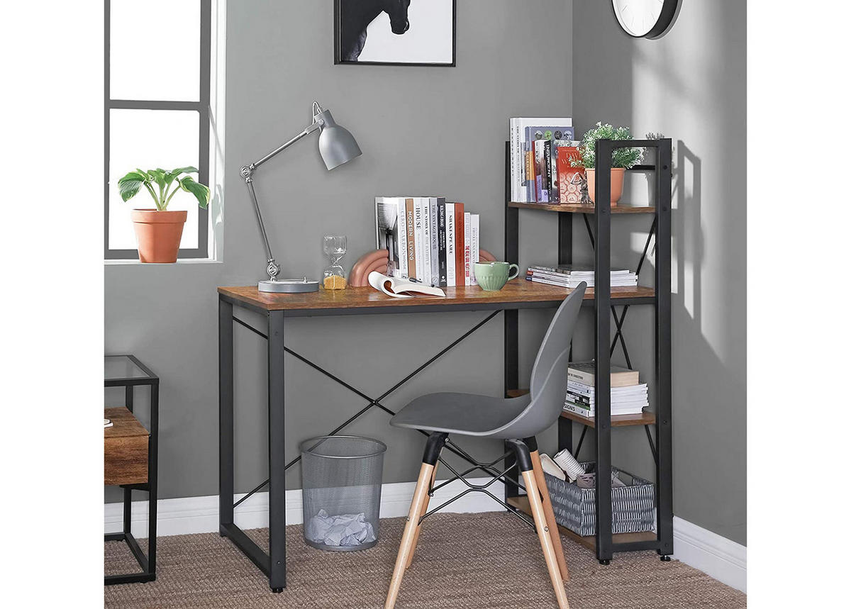 SCHREIBTISCH, braun/schwarz - Braun, Holzwerkstoff (60/120/120cm) - A2A Home