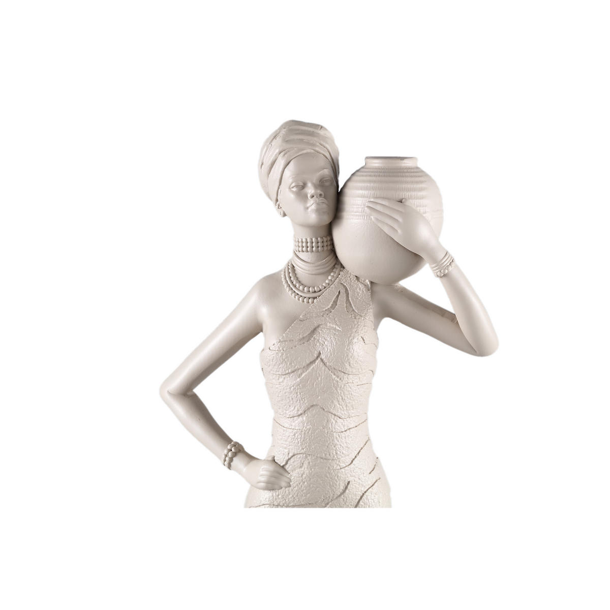 SKULPTUR Rafah Taupe 16.5/13/70cm - Taupe, Kunststoff (13/70/16.5cm) - PTMD Collection