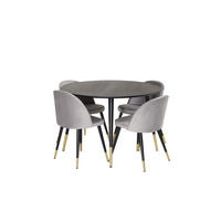 TISCHGRUPPE Schwarz - Schwarz, Holzwerkstoff (115/75/115cm) - ebuy24