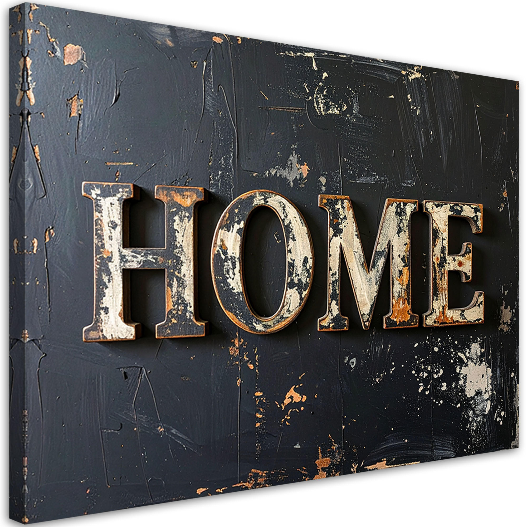 LEINWANDBILD Inschriften und Zitate 60x40cm - Schwarz, Textil (60/40cm) - Feeby