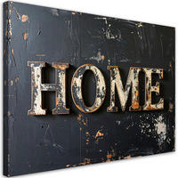 LEINWANDBILD Inschriften und Zitate 60x40cm - Schwarz, Textil (60/40cm) - Feeby