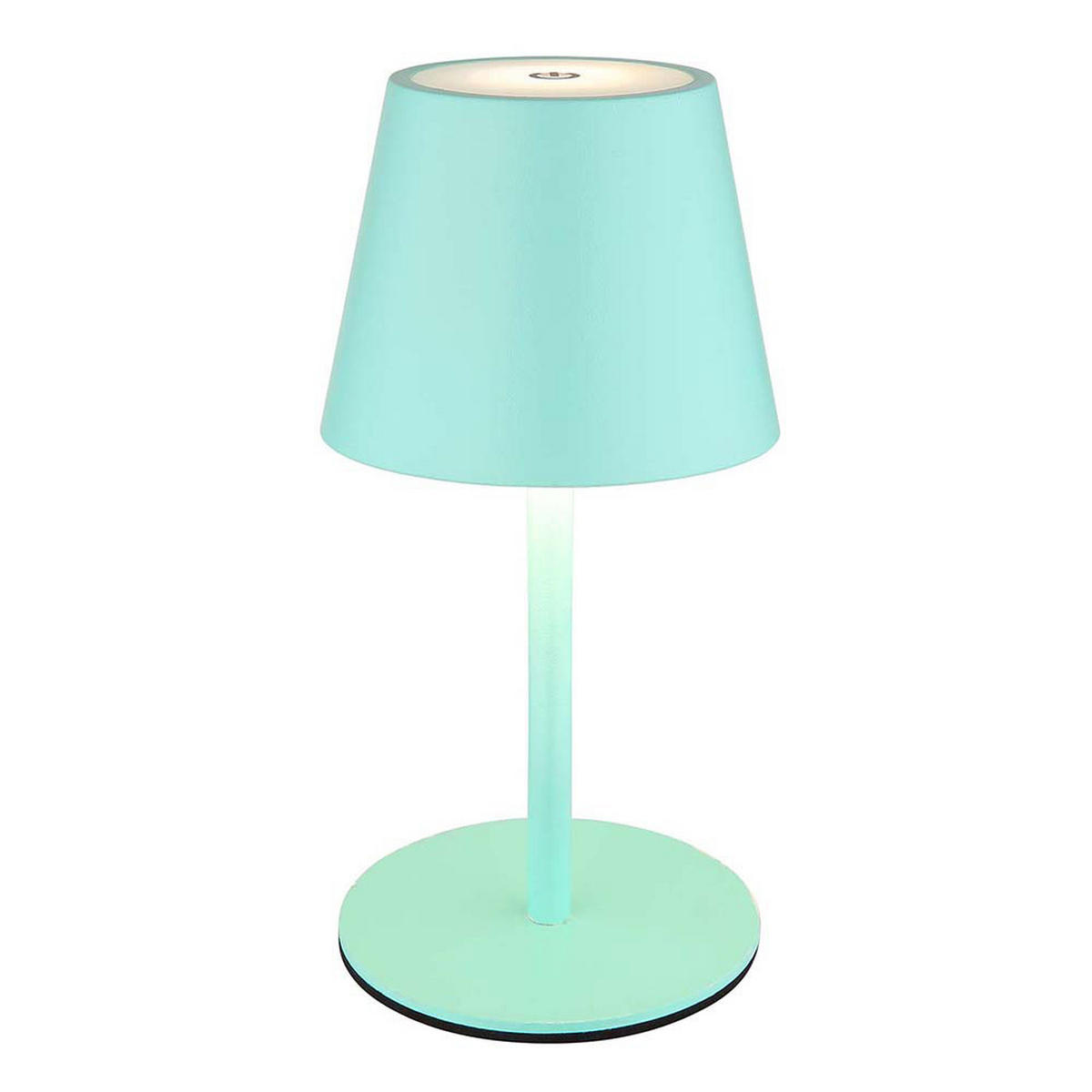 LED TISCHLAMPE Türkis Opal 2er Set - Türkis, Metall (11.5/11.5/36cm) - Globo Lighting