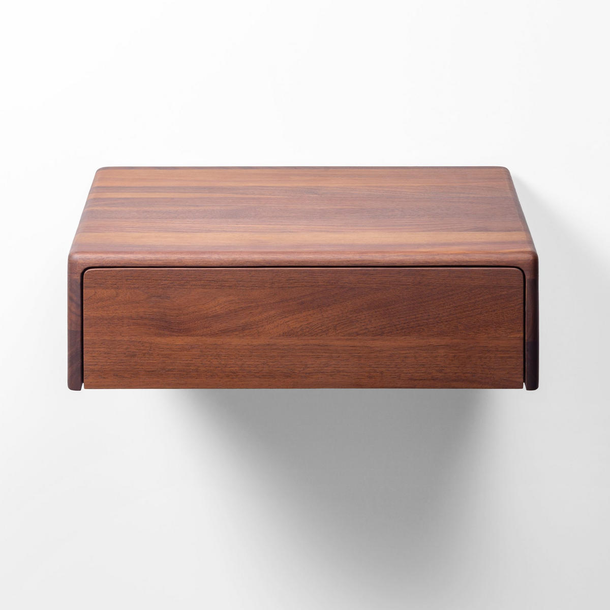 NACHTTISCH Frank, Nussbaum massiv - Braun, Holz (40/12/30cm) - WOODEK