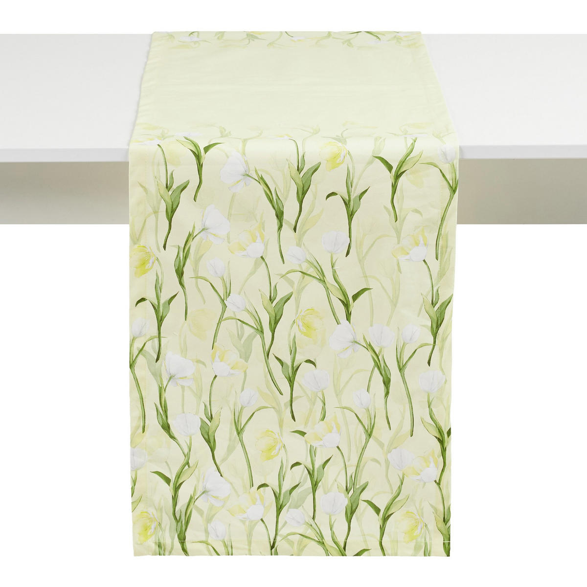 TISCHLÄUFER Tendi - Hellgrün, Textil (180/40/1cm) - home&you