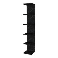 WANDREGAL Surahammar - Schwarz, Holzwerkstoff (34.5/180/30cm) - [en.casa]