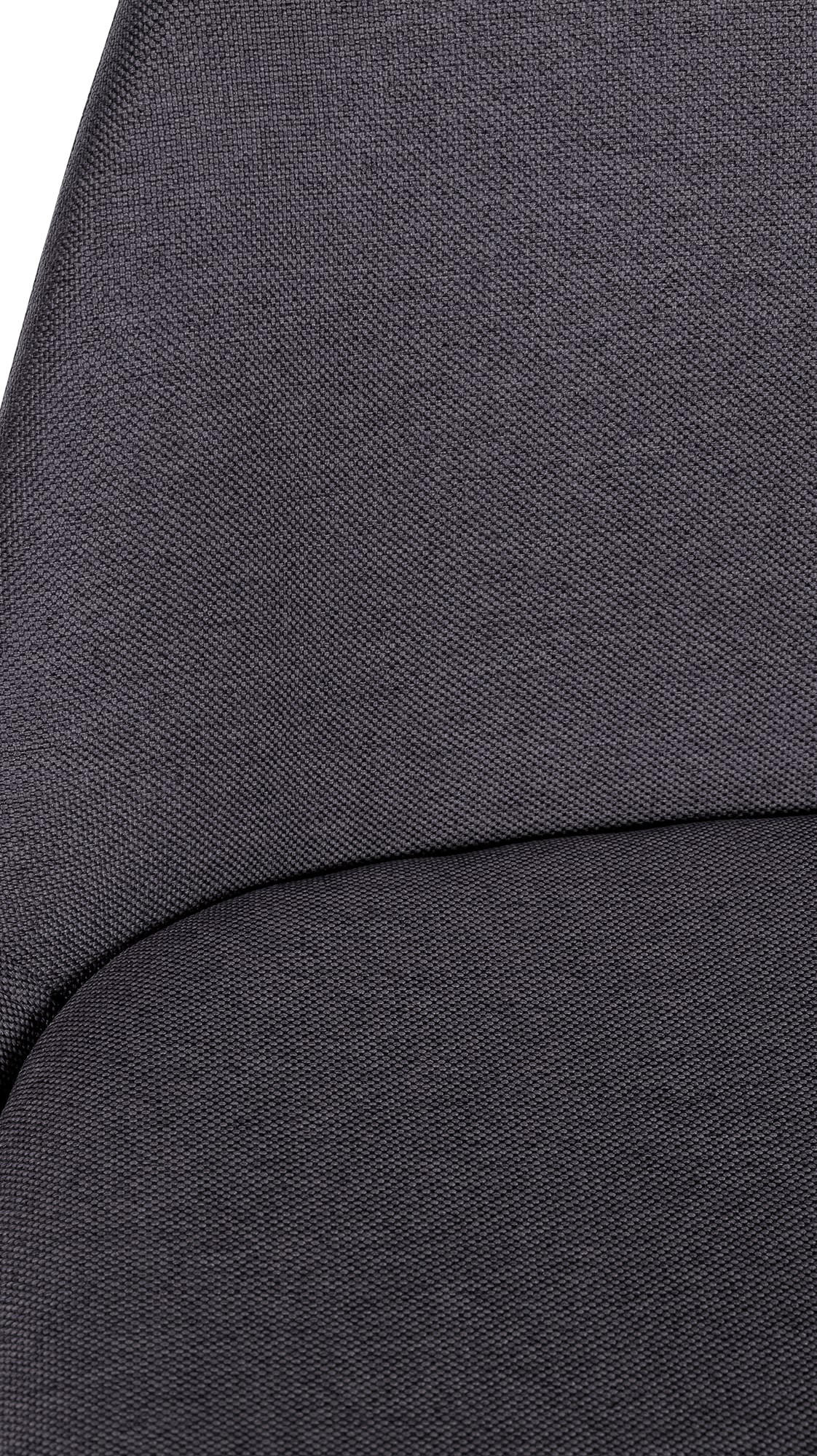 BARHOCKER Stoff dunkelgrau - Eukalyptusholzfarben/Dunkelgrau, Holz/Textil (38/99/44cm) - CLP
