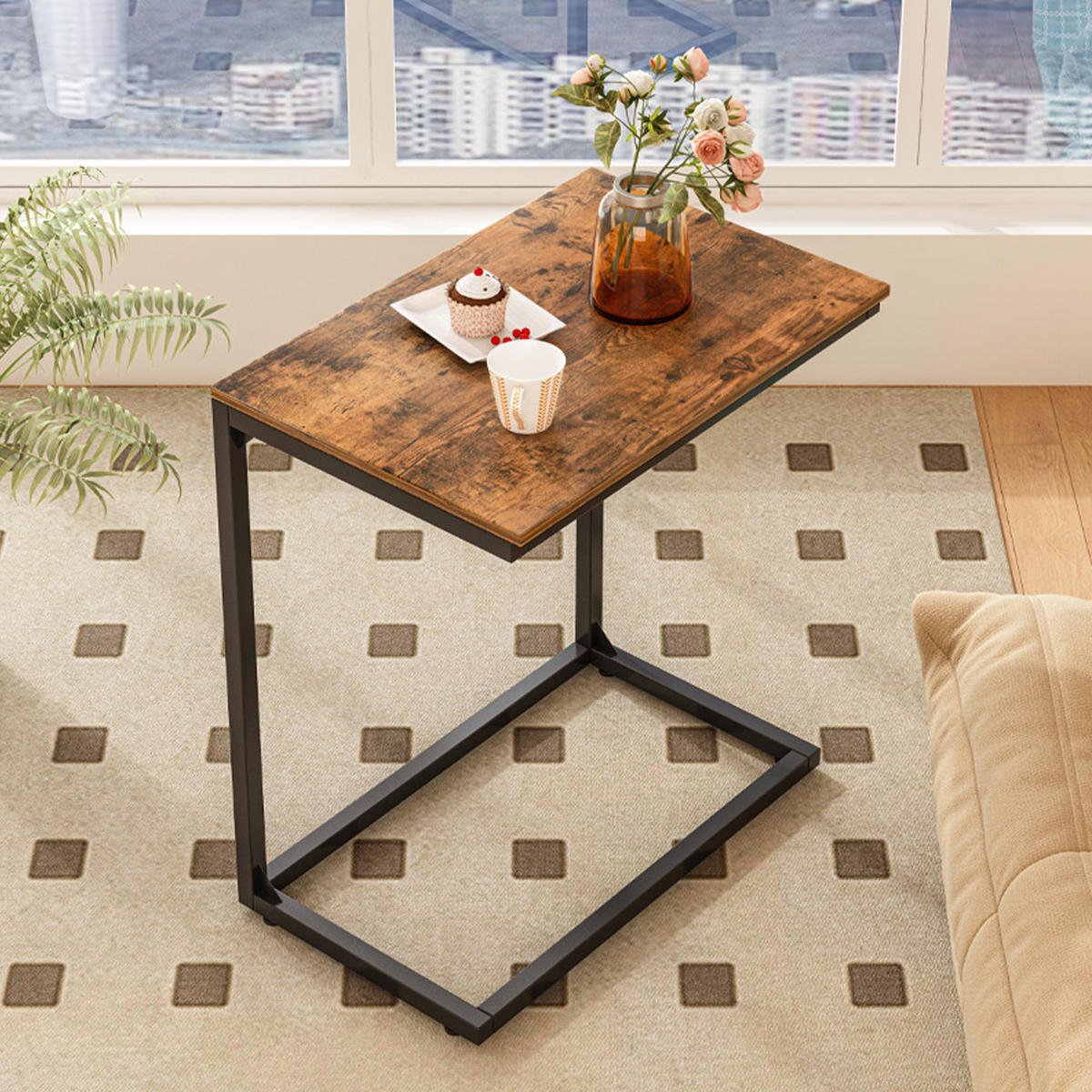 COUCHTISCH, braun 55/35/65 cm - Dunkelbraun, Holzwerkstoff (35/55/65cm)