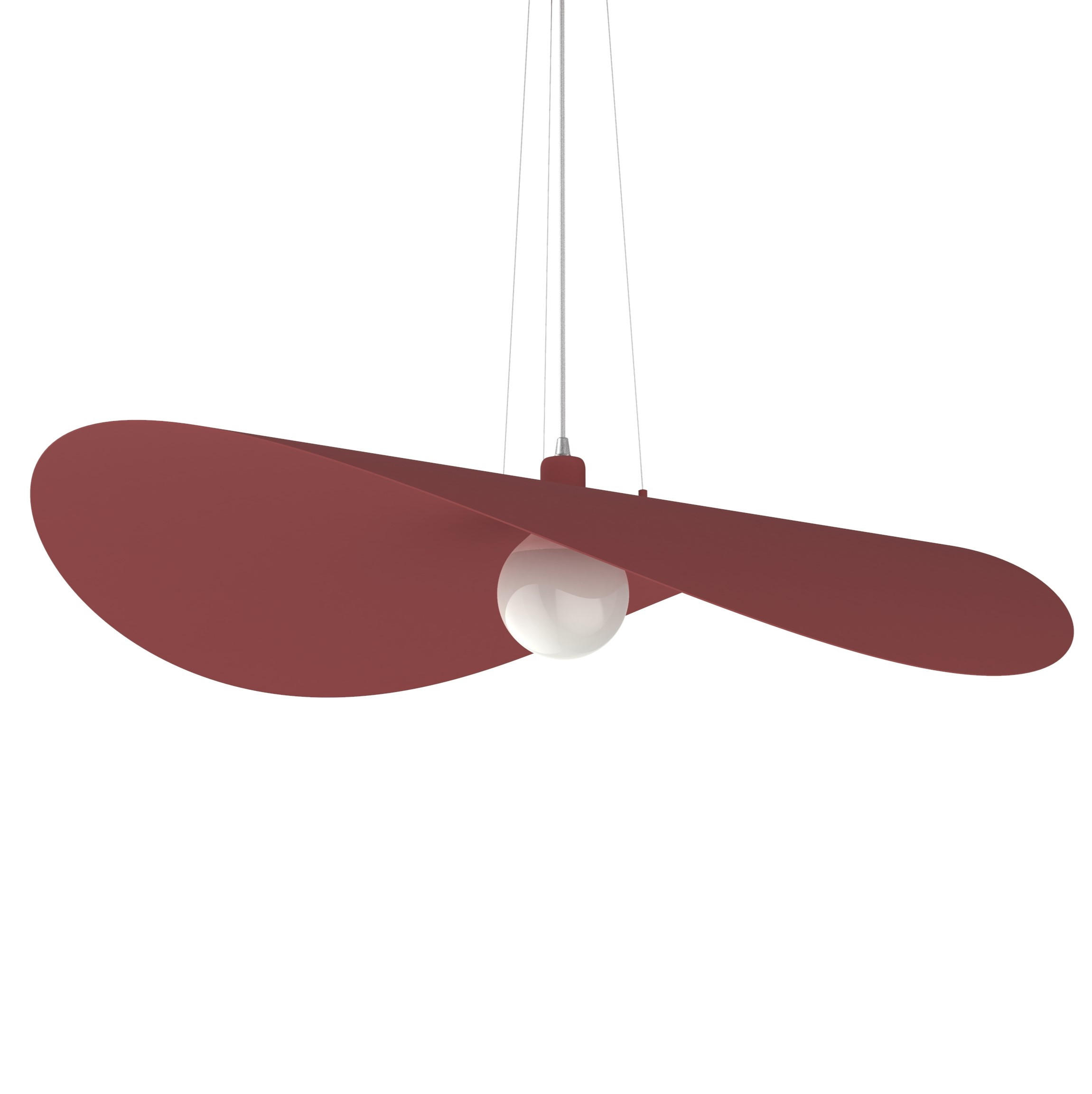 HÄNGELEUCHTE Piuma D90 - Rot, Metall (90/90/120cm) - Lumicom
