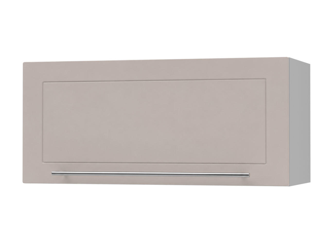 KLAPPHÄNGESCHRANK Kvantum W4B/80 Grau / Kaschmir Matt 80 / 32,5 / 36cm - Kaschmir/Grau, Holz/Holzwerkstoff (80/36/32.5cm) - Feldmann-Wohnen