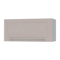 KLAPPHÄNGESCHRANK Kvantum W4B/80 Grau / Kaschmir Matt 80 / 32,5 / 36cm - Kaschmir/Grau, Holz/Holzwerkstoff (80/36/32.5cm) - Feldmann-Wohnen