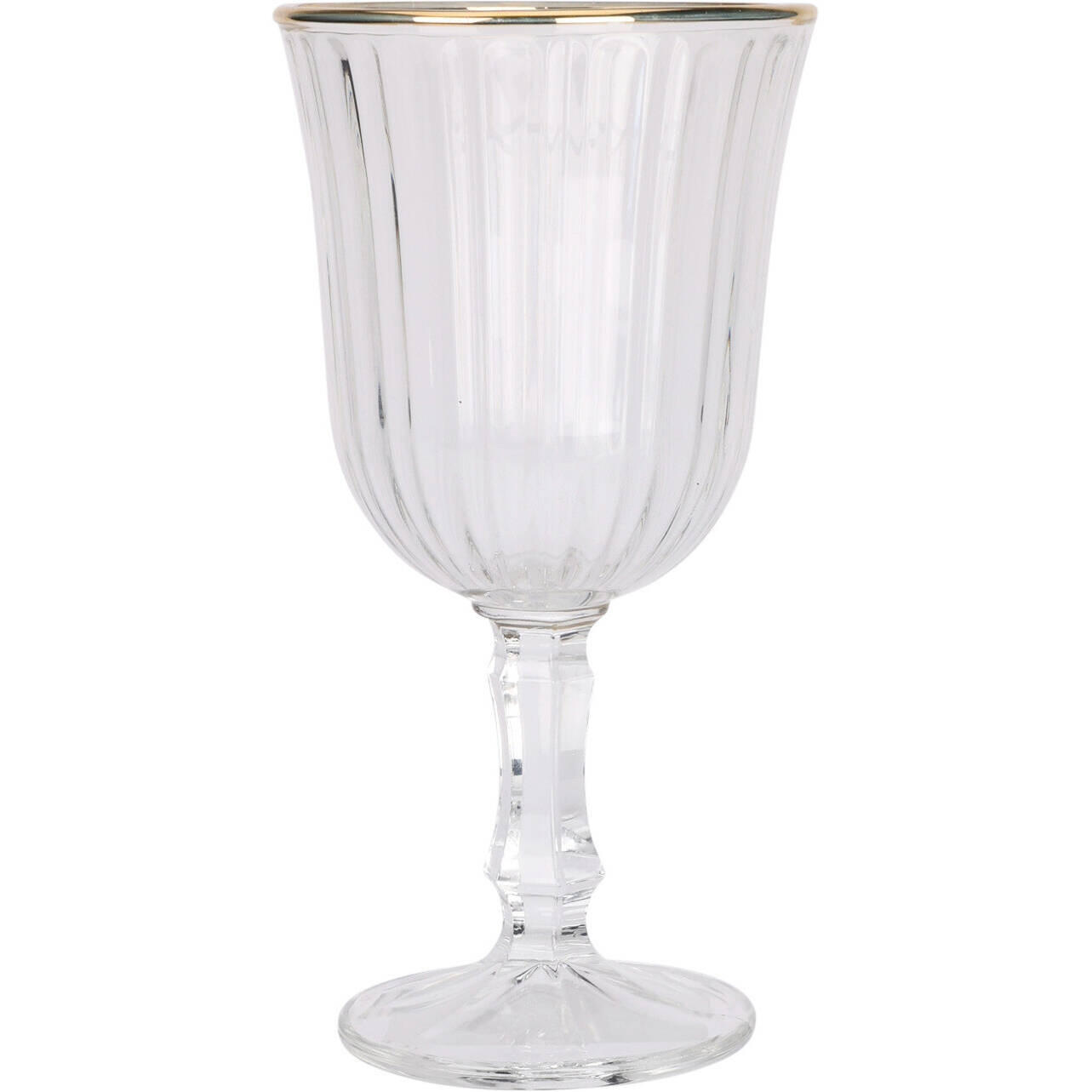 WEINGLAS gestreift 240 ml - Transparent, Glas (240L) - Excellent Houseware