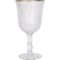 WEINGLAS gestreift 240 ml - Transparent, Glas (240L) - Excellent Houseware