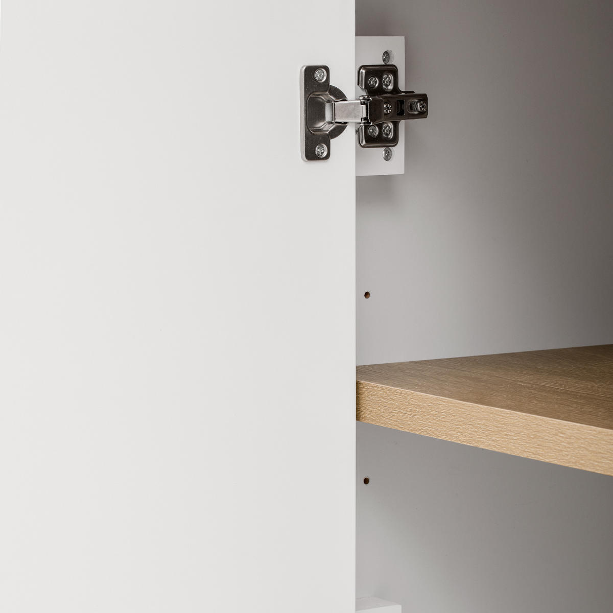 HIGHBOARD Weiß 76,2×40,1×180 cm mit LED‑Beleuchtung und verstellbaren Einlegeböden aus Holzwerkstoff - Weiß, Holzwerkstoff (76.2/180/40.1cm)