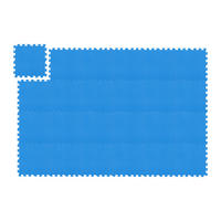24XBODENSCHUTZMATTE - Blau, Kunststoff (30/30cm) - Relaxdays