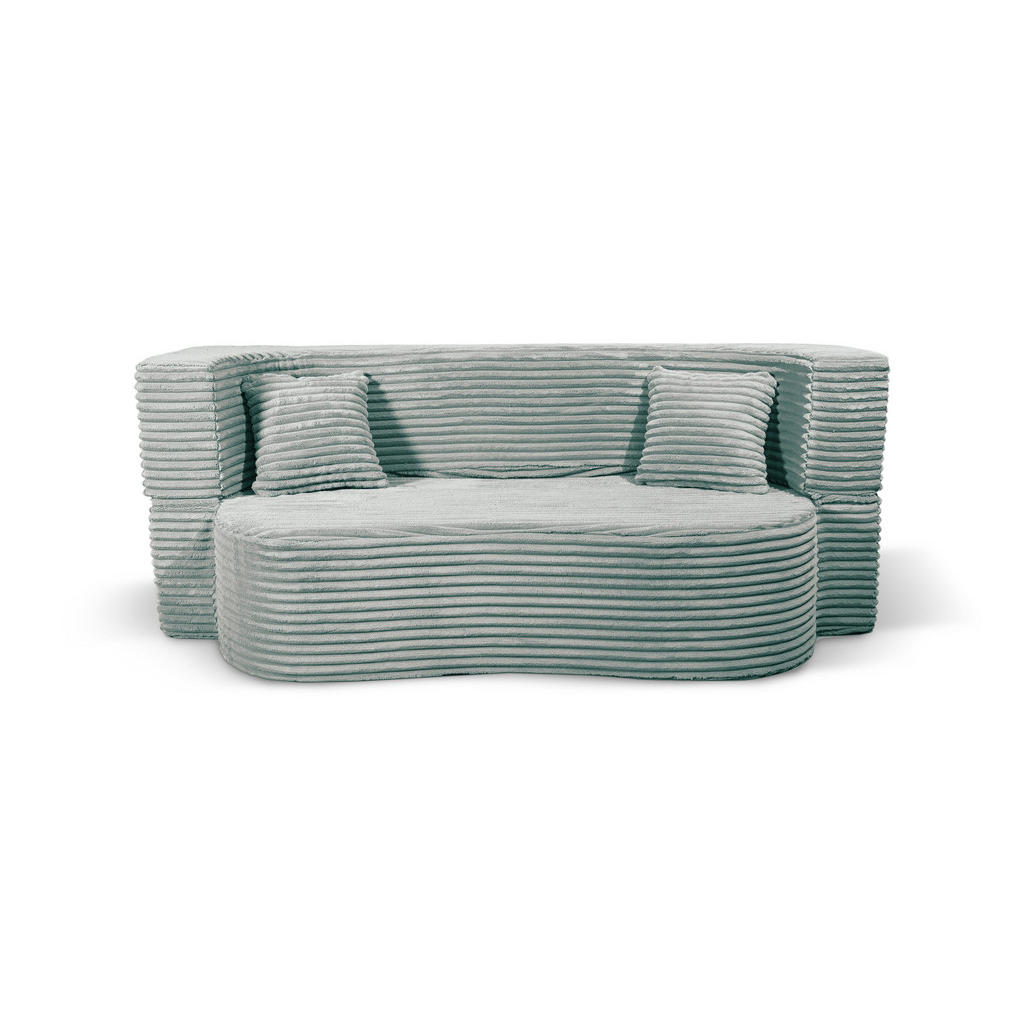 Thumbnail - Storez24 Schlafsofa, Hellgrün, Textil, 3-Sitzer, 200x80x72 cm, Wohnzimmer, Sofas & Couches, Schlafsofas