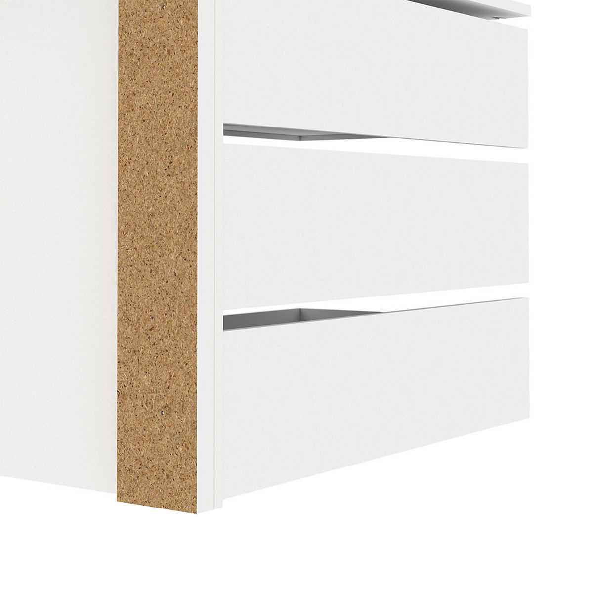 SCHUBLADENEINSATZ, Catania, Weiß, Holzwerkstoff, 70 x 55 x 87 cm - Weiß, Holzwerkstoff (70/87/55cm) - ebuy24