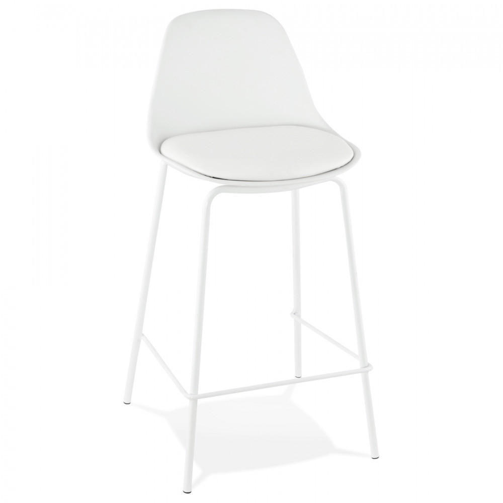 BARHOCKER Weiß 41.5x86.5x42cm - Weiß, Kunststoff/Metall (41.5/86.5/42cm) - AlterEgo