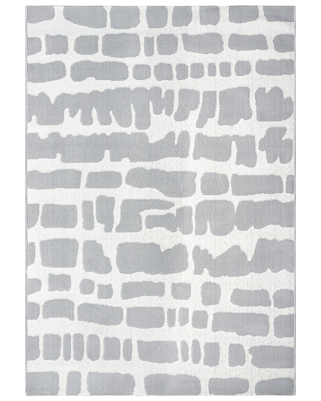 TEPPICH Mataro Paso Mazovia 160x230cm Anthrazit Creme Abstrakt Kurzflor - Anthrazit, Textil (160/230cm) - Mazovia