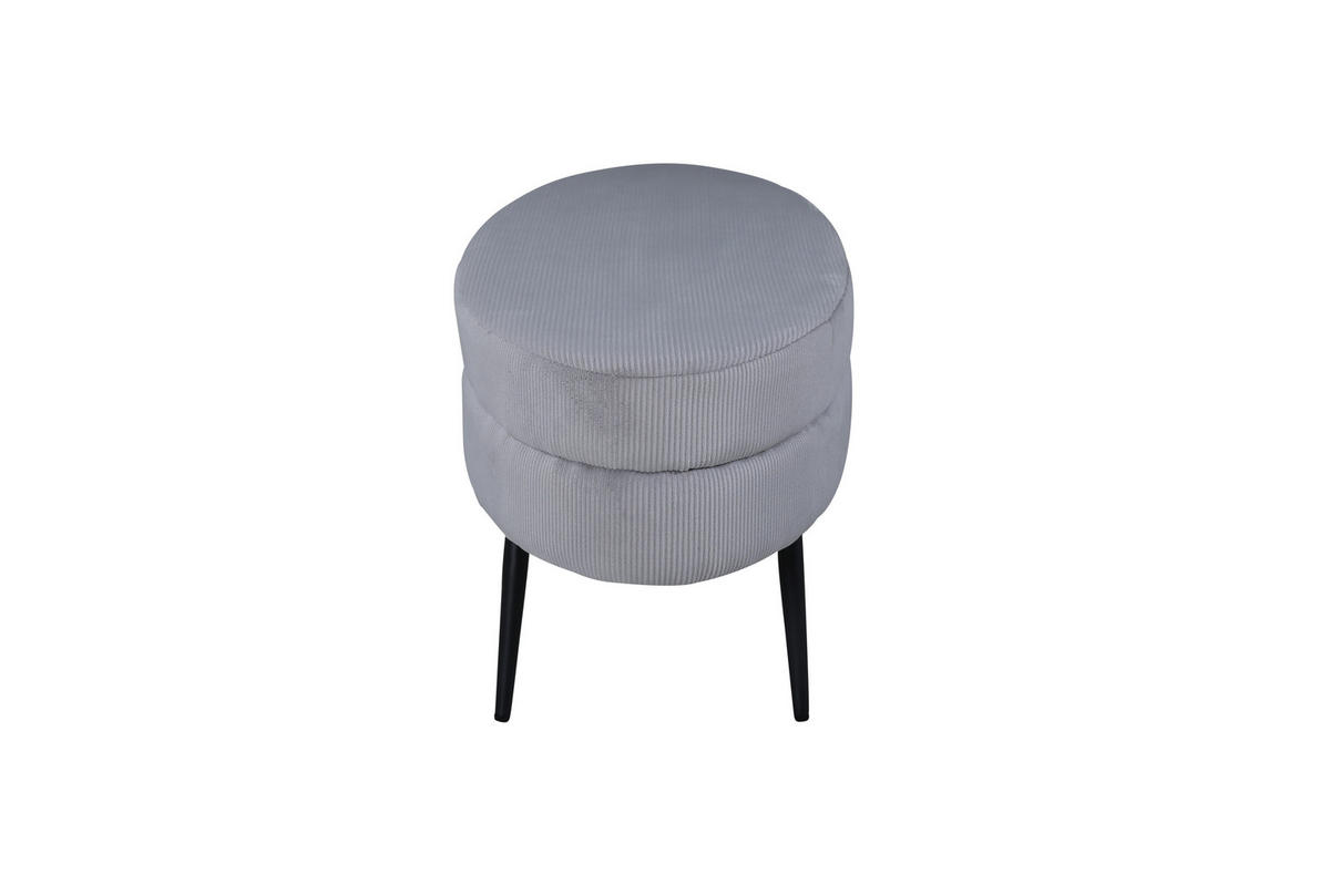 HOCKER schwarz grau - Grau, Holzwerkstoff (100/41/40cm) - ebuy24