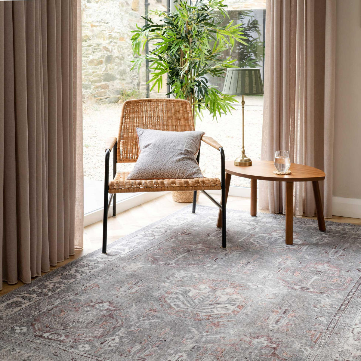 FLACHWEBETEPPICH Edelgrau - Grau, Textil (240/330cm) - Kukoon Rugs