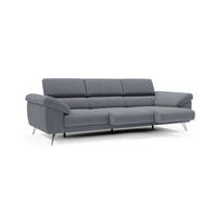 LINEARSOFA Donatello - Graphitfarben, Metall (265/76/102cm) - Divani.store