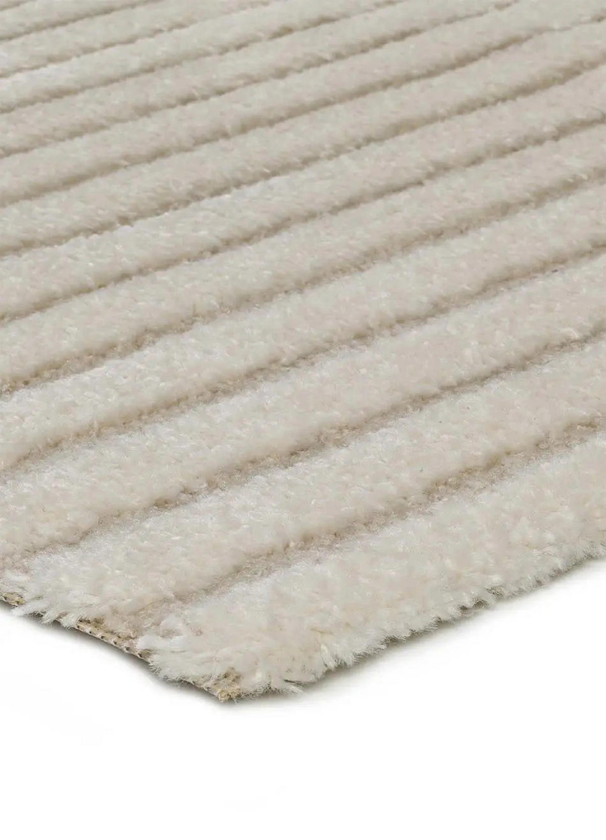 WEBTEPPICH Weiß Lina 120/170 cm - Weiß, Naturmaterialien/Textil (120/170cm) - Atticgo