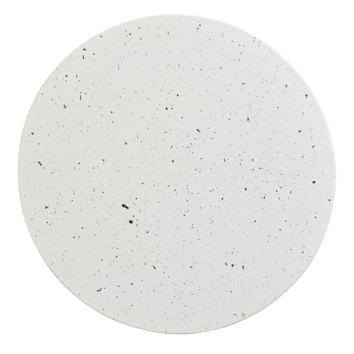 GARTEN BEISTELLTISCH MgO Terrazzo Weiß - Weiß, Metall (39.5/39.5/45.5cm) - ComfortXL