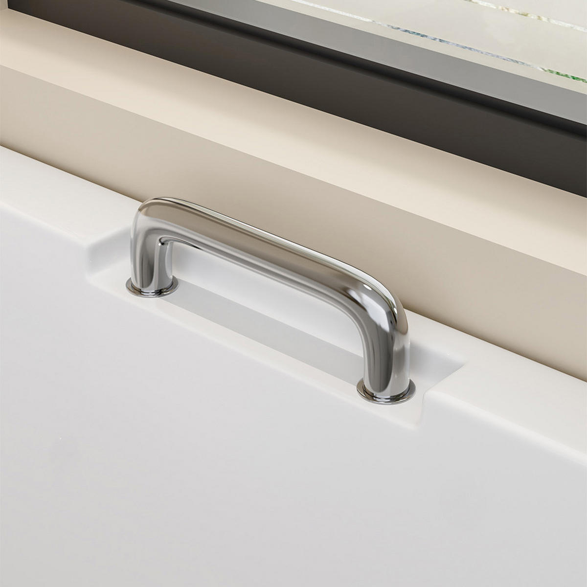 SENIORENBADEWANNE VITAL M - Rechts, M - Weiß, Kunststoff (153/64/76cm) - Home Deluxe