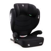 SITZERHÖHUNG i-Race i-Size schwarz 100-150 cm Isofix Rückenlehne abnehmbar Kopfstütze - Schwarz, Kunststoff (45/59/41cm) - Moni