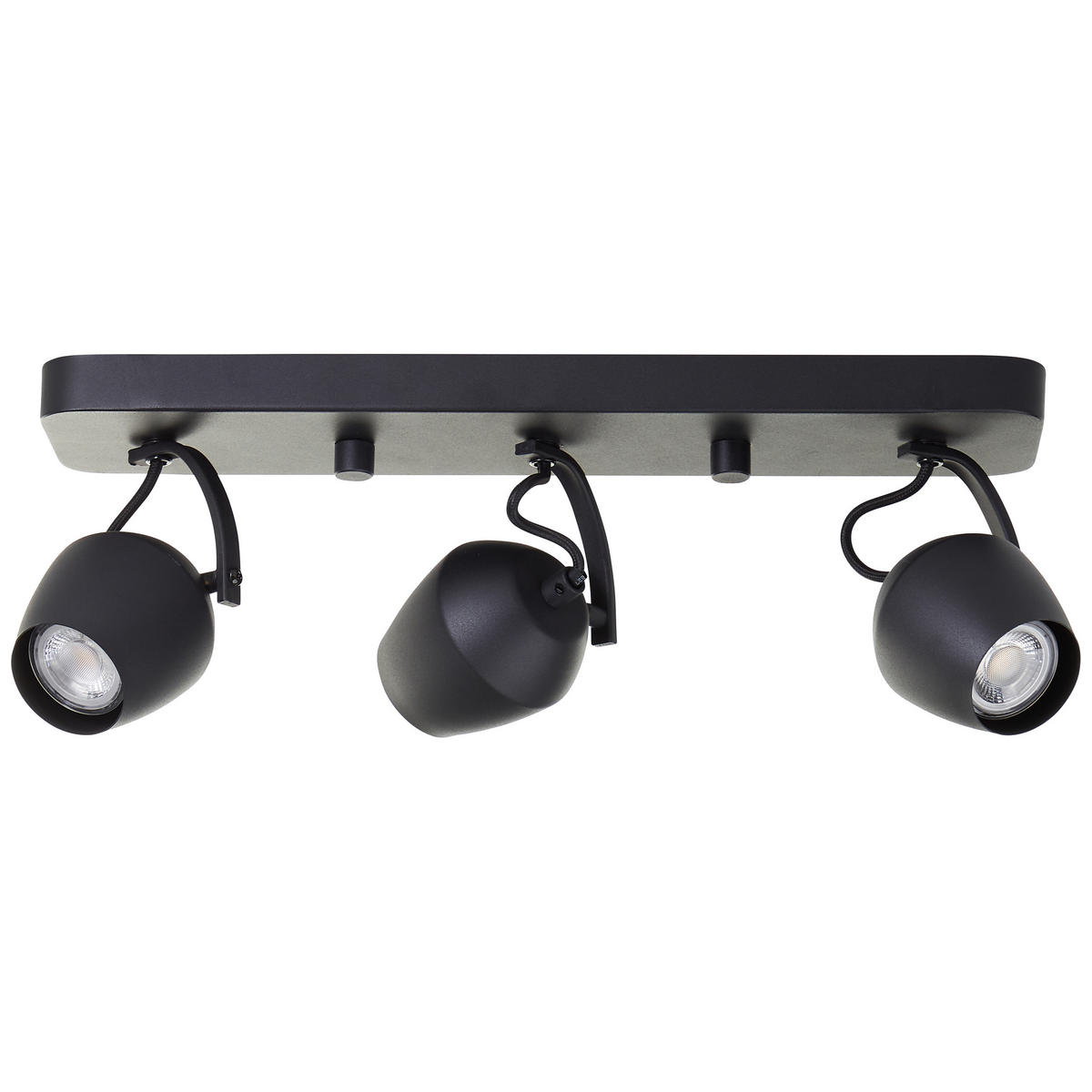 LED SPOT Vertino Schwarz 10/45/17 cm - Schwarz, Kunststoff (20cm) - Brilliant