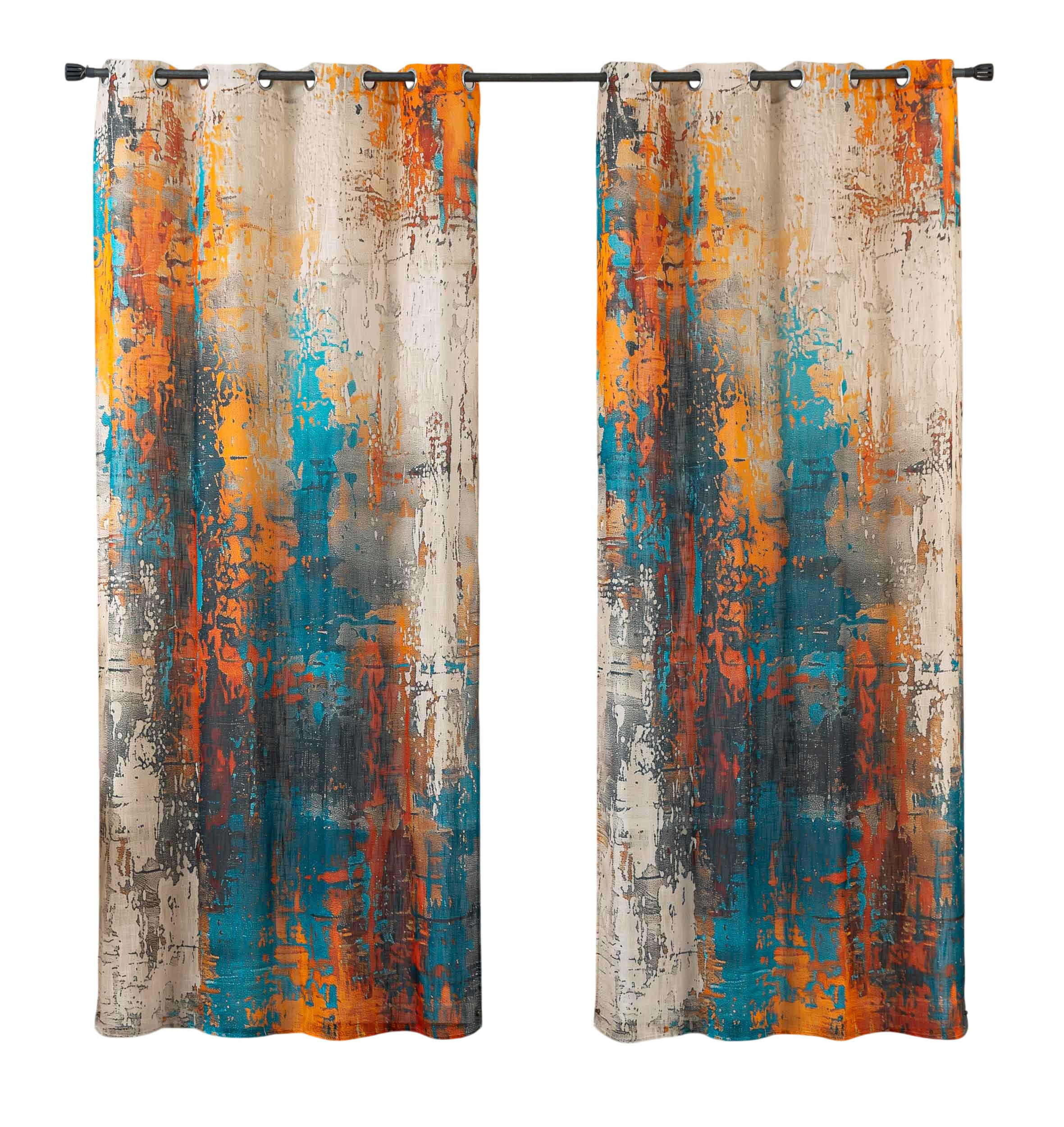 VORHANG 2ER SET SEOUL HxB 245x140 cm Apart - Türkis, Textil (140/245cm) - Gardinenbox
