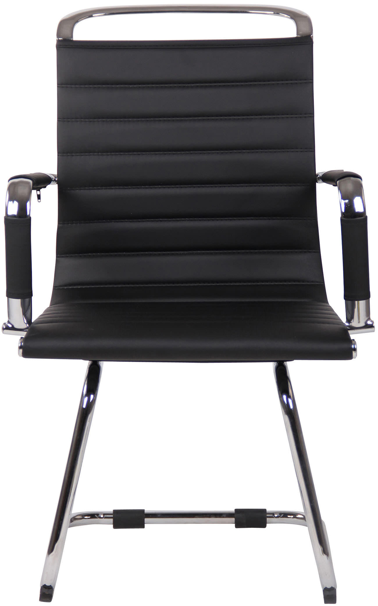 SCHWINGSTUHL Lederlook schwarz - Chromfarben/Schwarz, Textil/Metall (57/96/60cm) - CLP