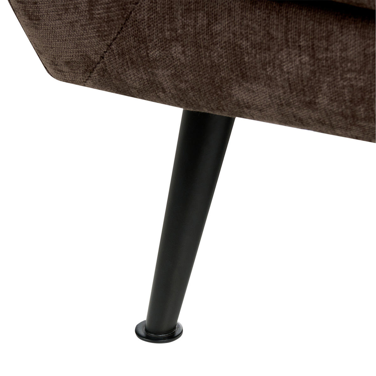 SESSEL Chenillegewebe Dunkelbraun Eiby - Dunkelbraun, Textil (84/80/90cm) - Beliani