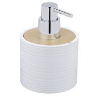 SEIFENSPENDER mit geriffeltem Muster 350 ml 8,7/12,5/12,5 cm - Weiß, Kunststoff (12.5/12.5/8.7cm) - Allstar