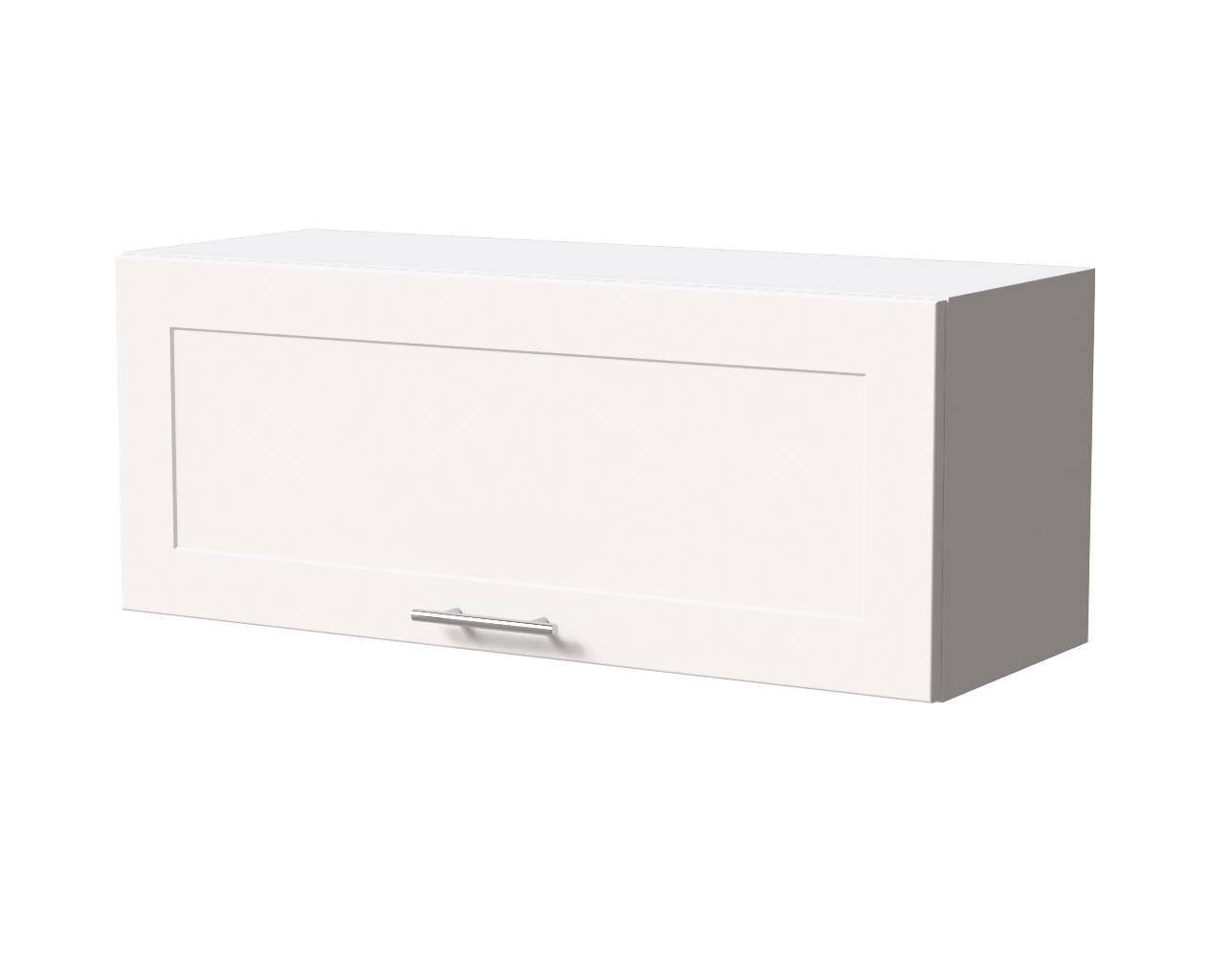 KLAPPHÄNGESCHRANK Oslo W4B/90 Weiß / Weiß Matt 90 / 32,5 / 36cm - Blum Aventos - Weiß, Holz/Holzwerkstoff (90/36/32.5cm) - Feldmann-Wohnen