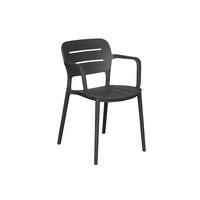 STAPELSTUHL Utah 56x53x79 cm, Kunststoff, Anthrazit - Anthrazit, Kunststoff (53/79/56cm) - dasmöbelwerk